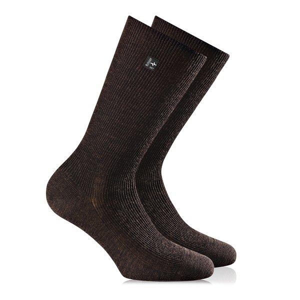 Wadenlange Socken Herren Braun 43-44 von Rohner