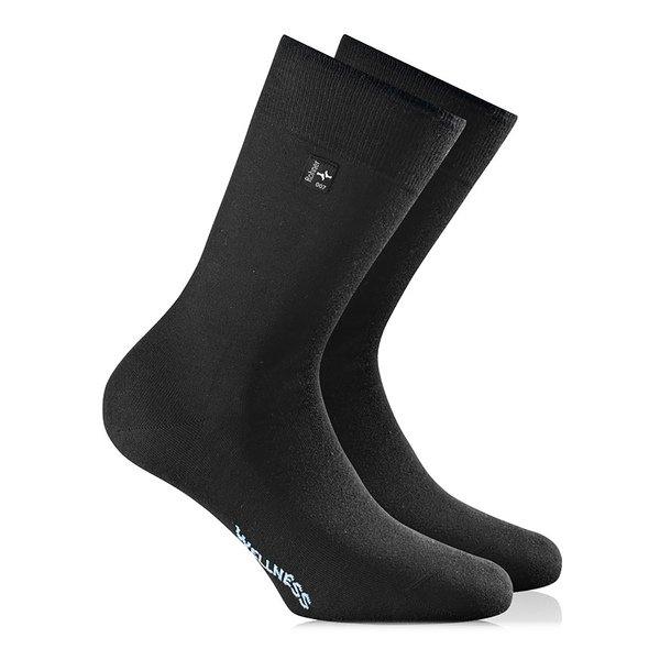 Wadenlange Socken Herren Black 39-40 von Rohner