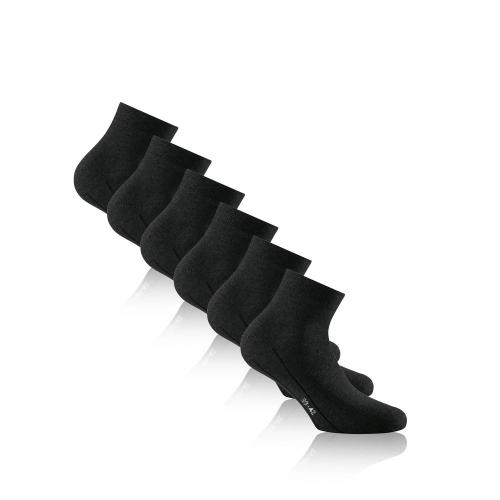 Rohner Sneaker Plus 3er Pack Socken - schwarz (Grösse: 35-38) von Rohner