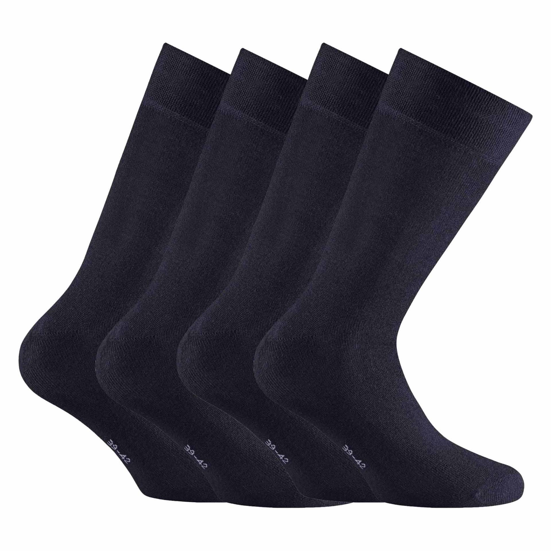 Socken, 4er Pack Damen Blau 43-46 von Rohner