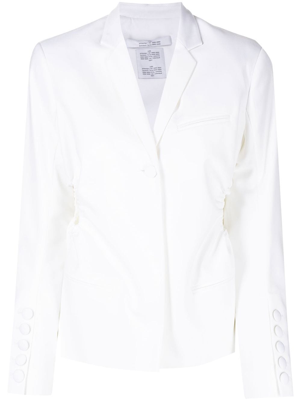 Rokh cut out tailored blazer - White von Rokh