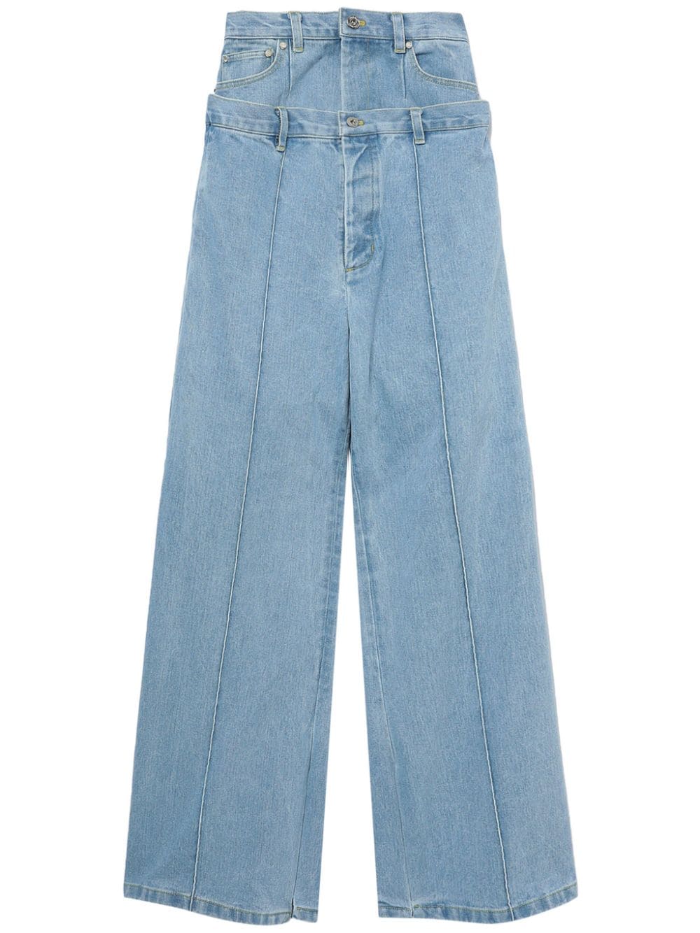 Rokh high-waisted wide-leg jeans - Blue von Rokh