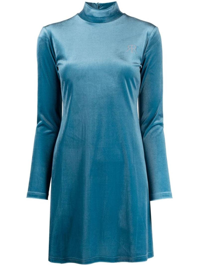 Rokh long sleeves stretched dress - Blue von Rokh