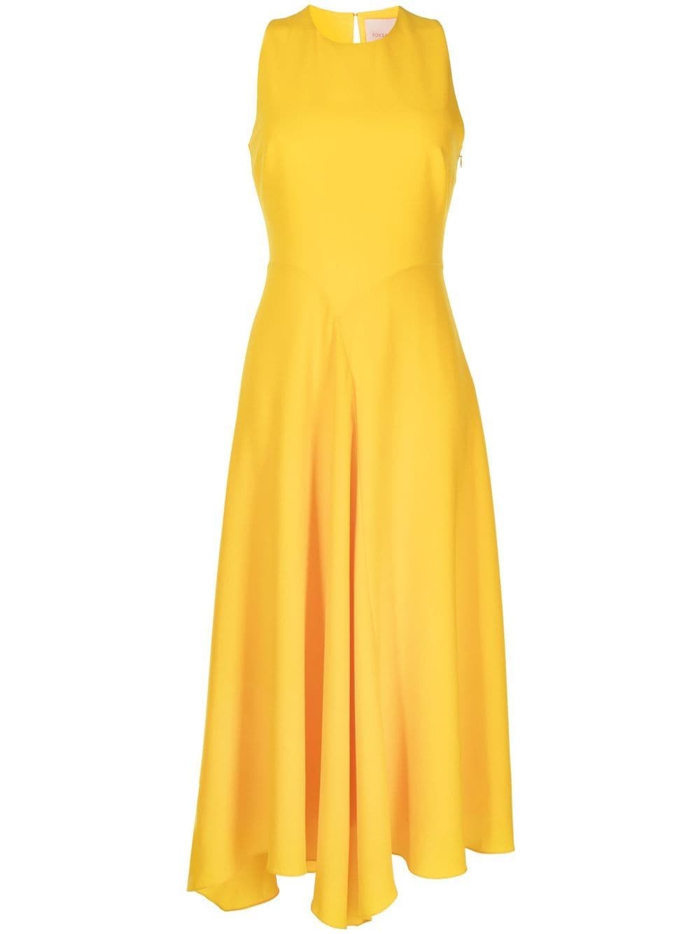 Roksanda sleeveless asymmetric-hem dress - Yellow von Roksanda