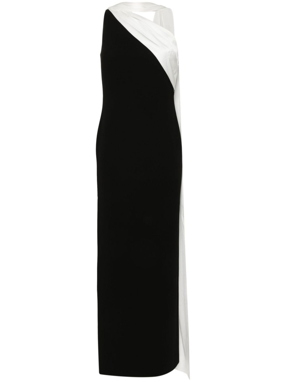 Roland Mouret one-shoulder cady maxi dress - Black von Roland Mouret