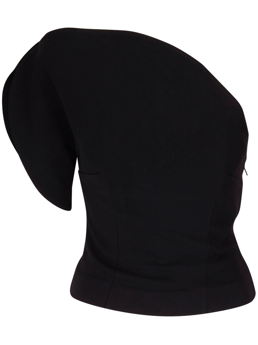 Roland Mouret one-shoulder fitted top - Black von Roland Mouret