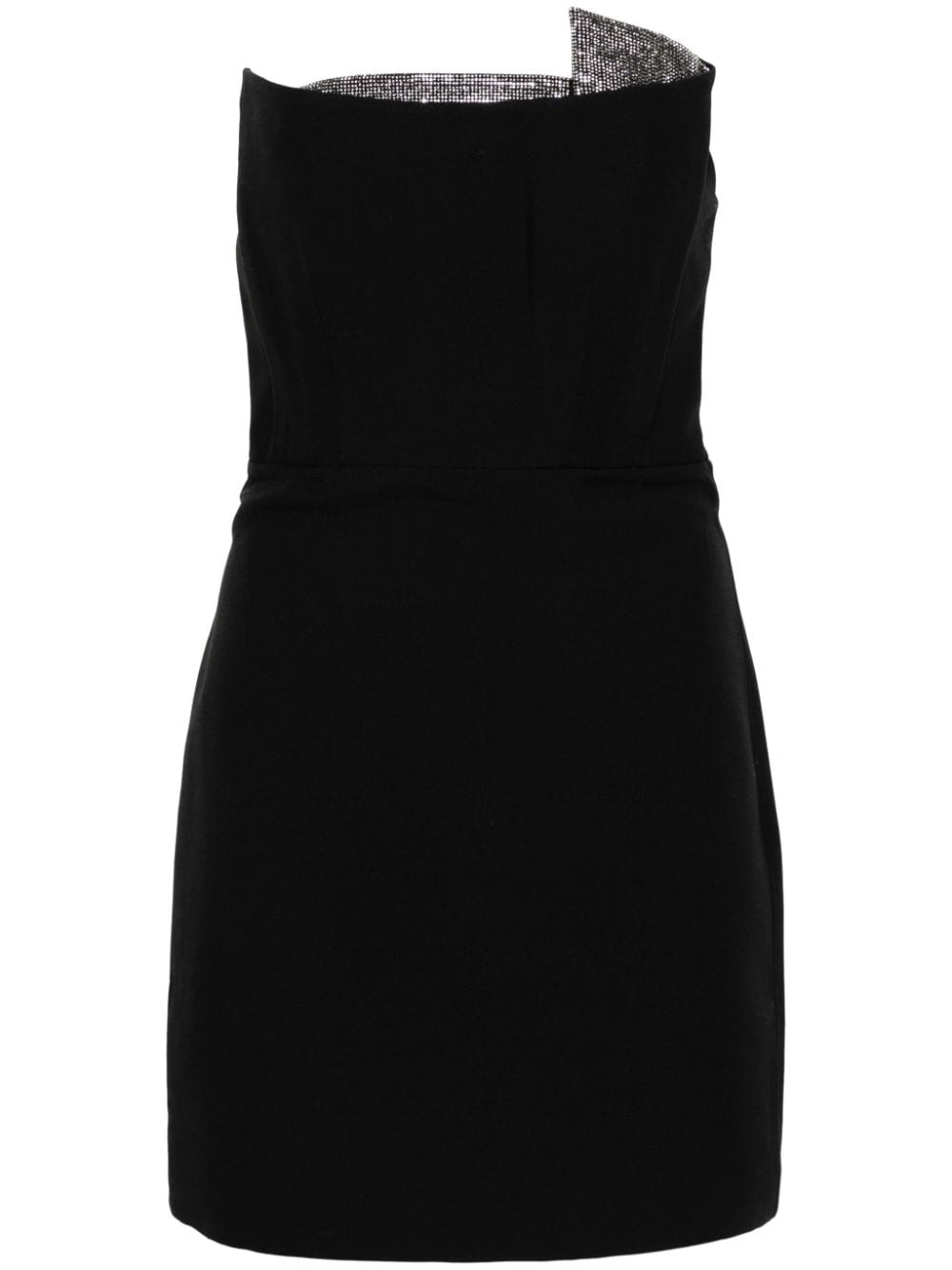 Roland Mouret rhinestone-embellished strapless minidress - Black von Roland Mouret