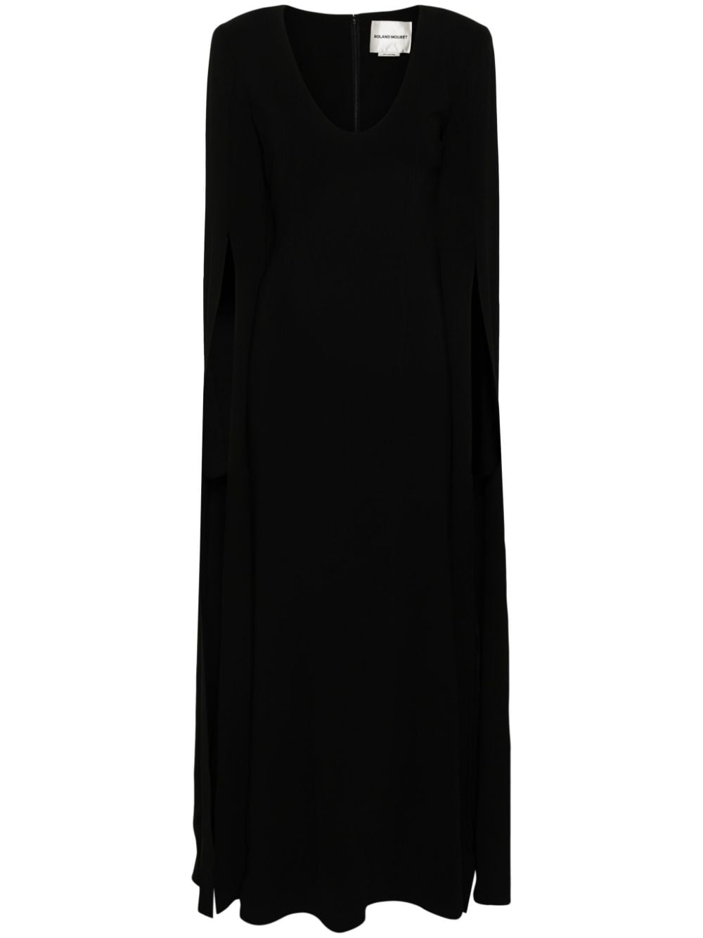 Roland Mouret slit-sleeves maxi dress - Black von Roland Mouret