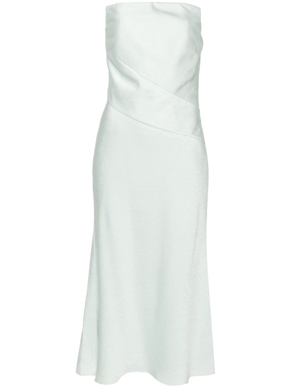 Roland Mouret strapless crepe midi dress - Green von Roland Mouret