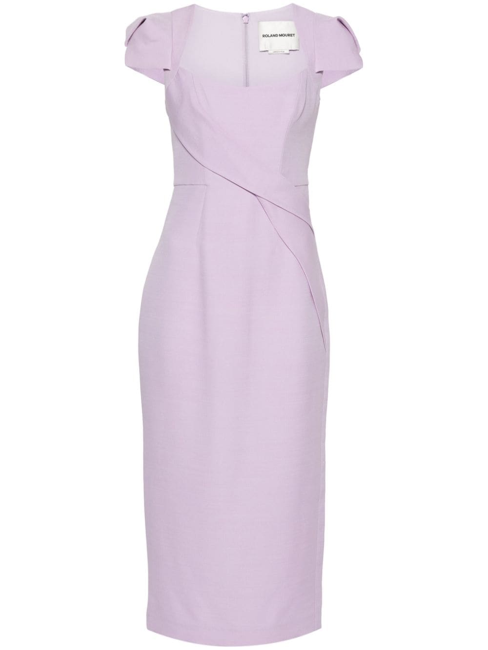 Roland Mouret textured pleated midi dress - Purple von Roland Mouret