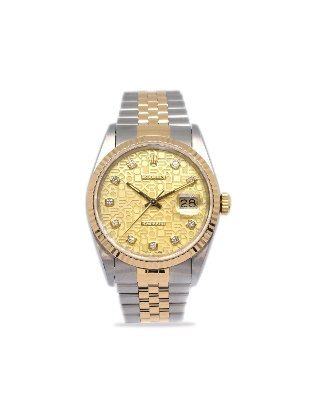 Rolex 1991 pre-owned Oyster Perpetual Date 34mm - Gold von Rolex