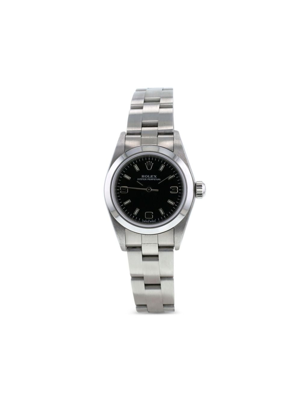 Rolex 1998 pre-owned Lady Oyster Perpetual 26mm - Black von Rolex