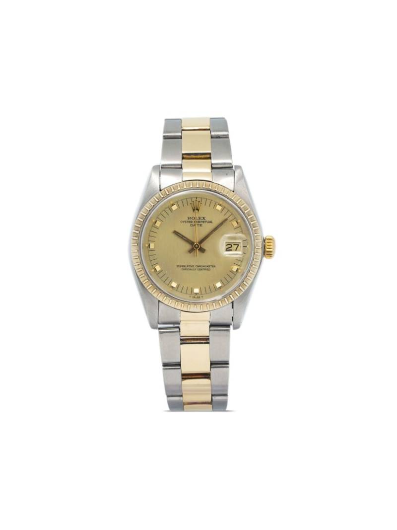 Rolex pre-owned Oyster Perpetual Date 34mm - Gold von Rolex