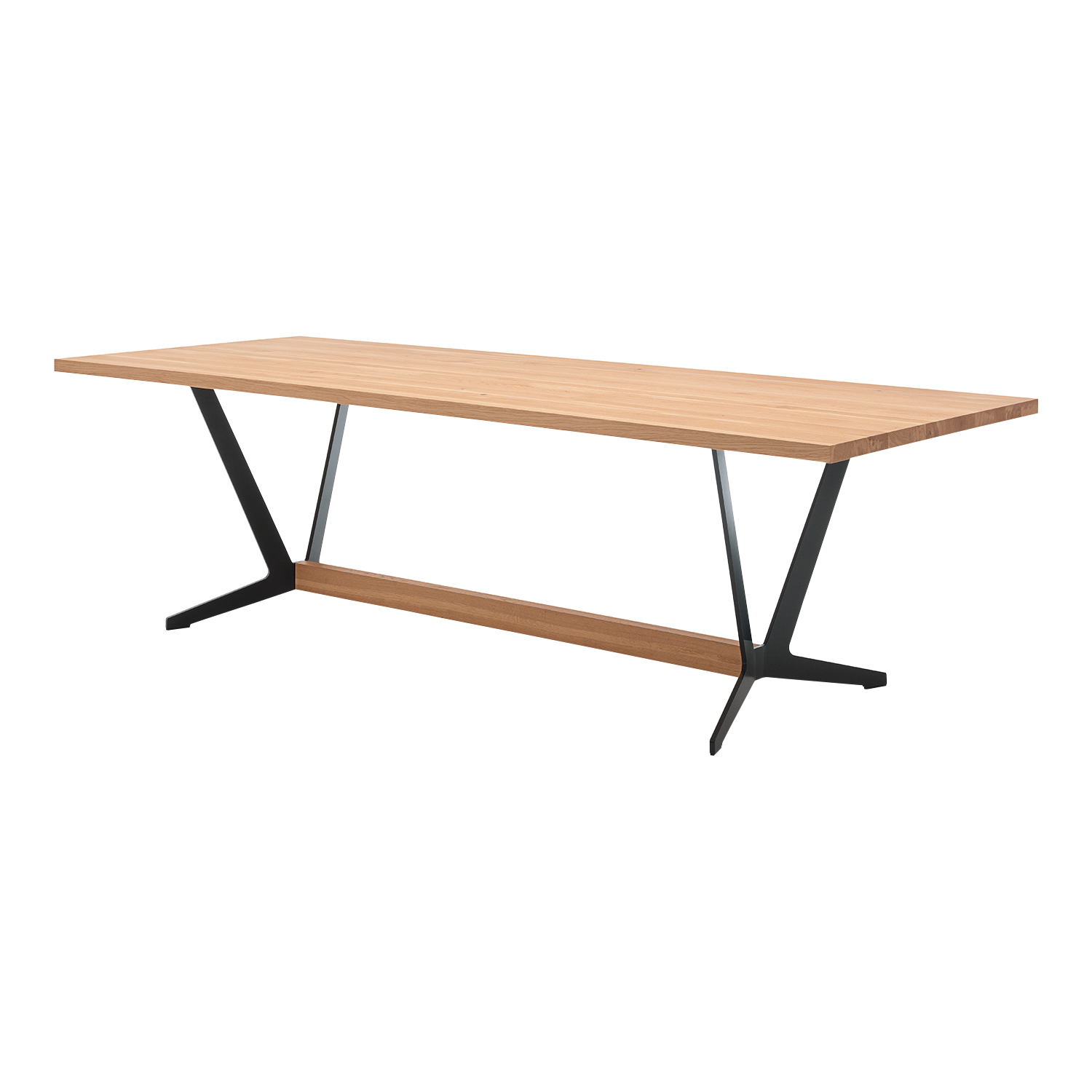 921 Esstisch, Tischplatte nussbaum amerikanisch, farblos lackiert, Länge 220 cm 921 Esstisch, Tischplatte nussbaum amerikanisch, farblos lackiert, Länge 220 cm von Rolf Benz
