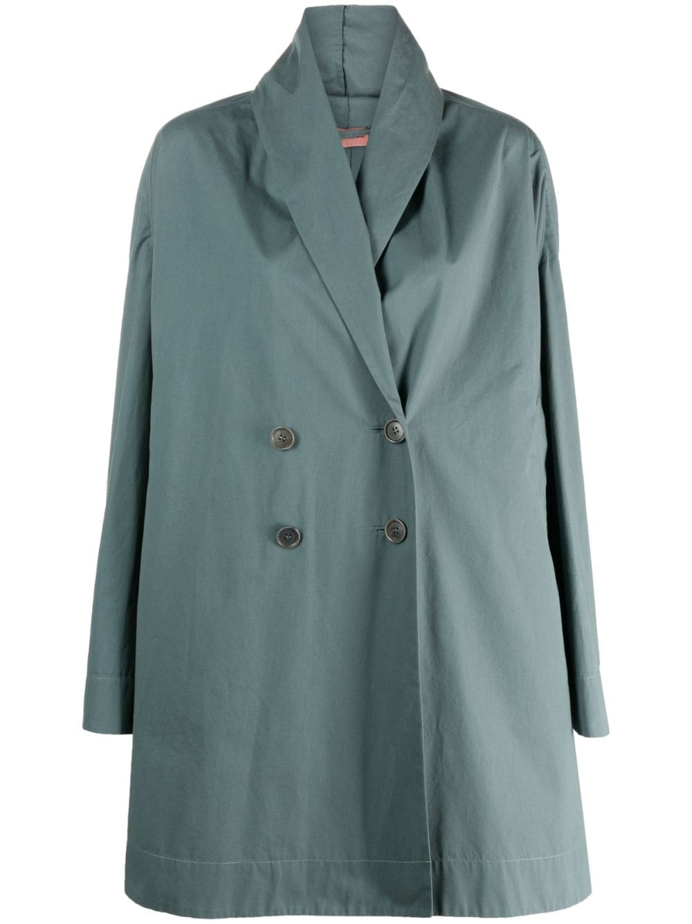 Romeo Gigli Pre-Owned 1990s double-breasted cotton coat - Green von Romeo Gigli Pre-Owned