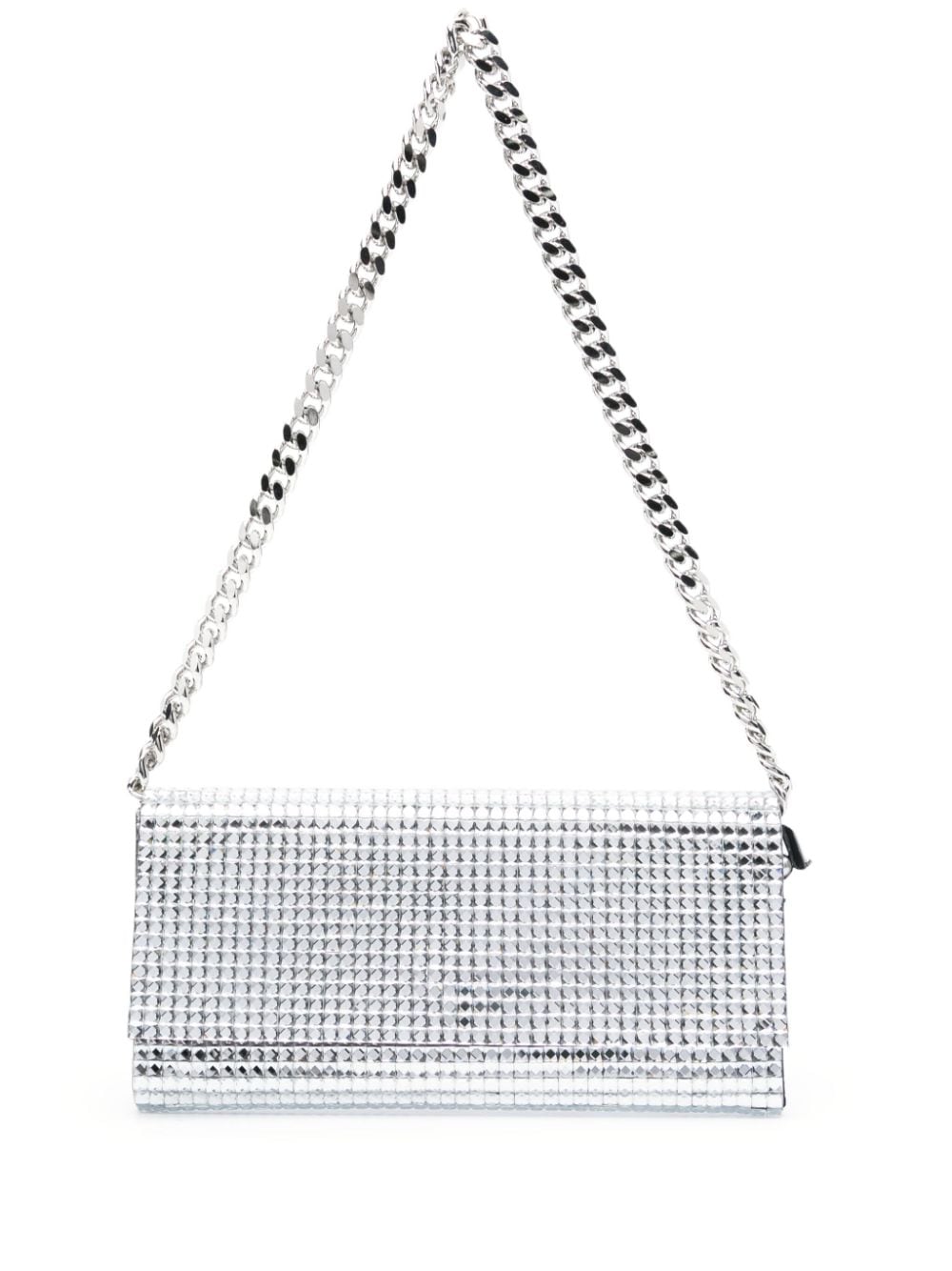 Rosantica metallic-effect sequinned clutch bag - Silver von Rosantica