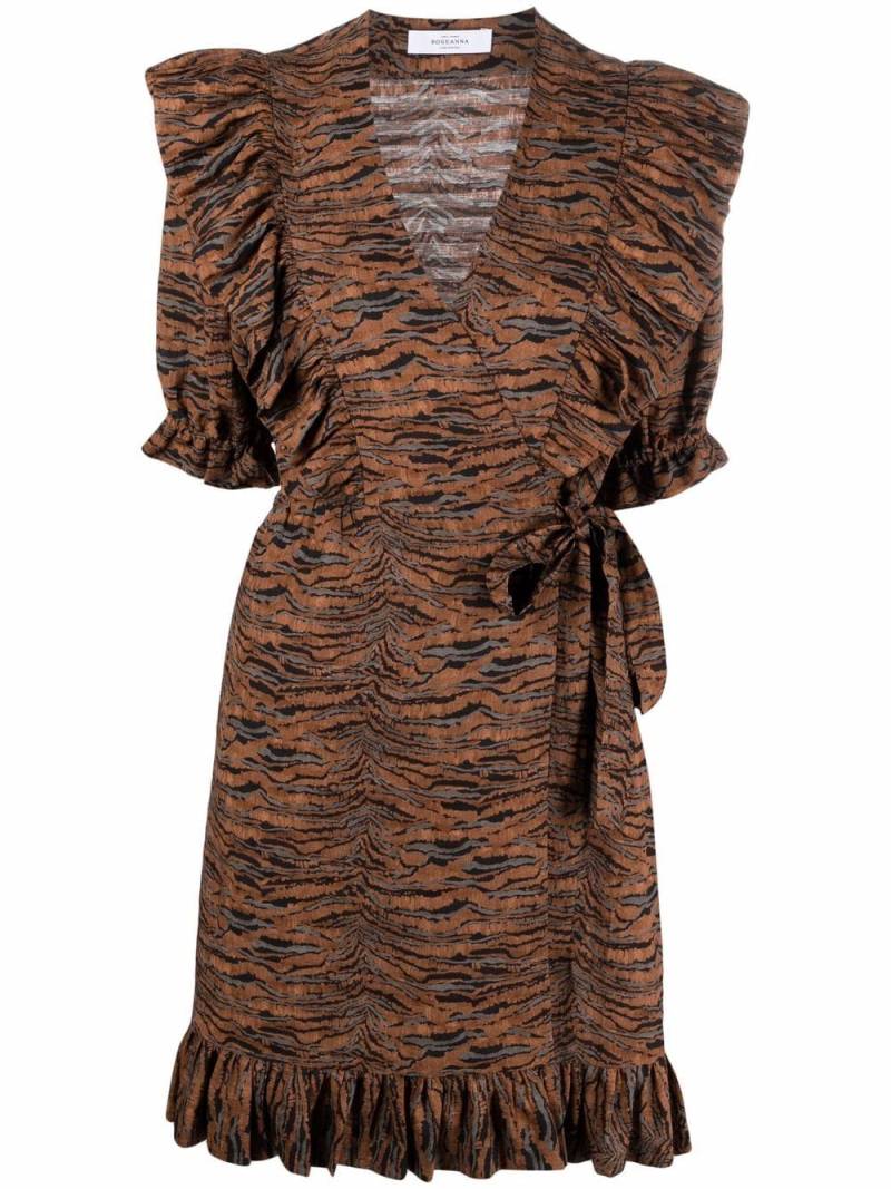 Roseanna Landsunny ruffled mini dress - Brown von Roseanna