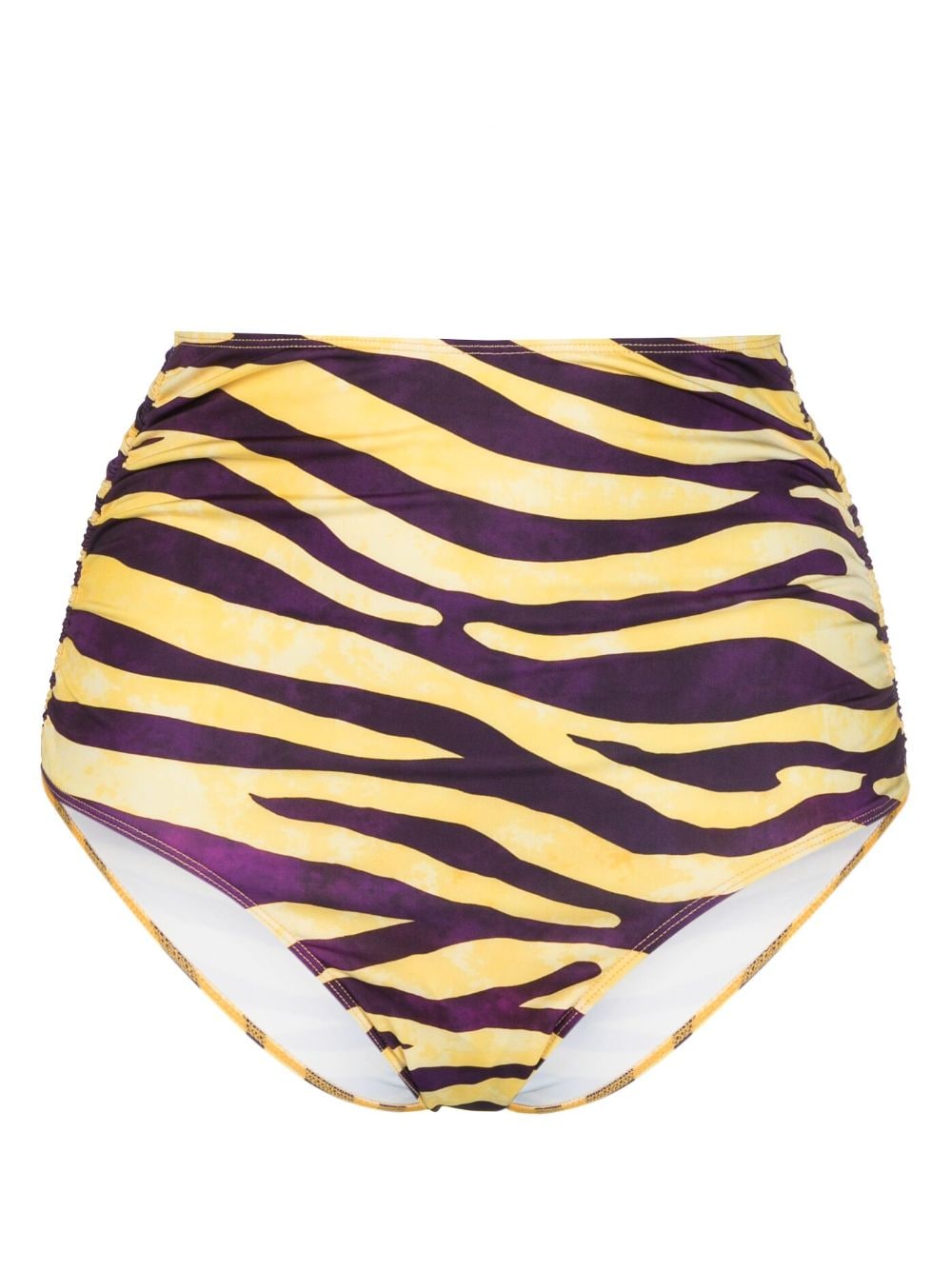 Roseanna Vito Zebra high-waist bikini bottoms - Yellow von Roseanna