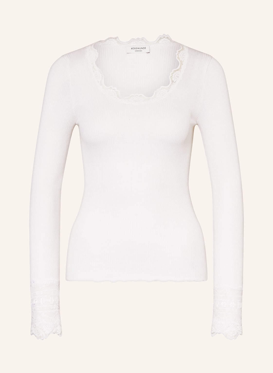 Rosemunde Longsleeve Aus Seide weiss Rosemunde Longsleeve Aus Seide weiss von Rosemunde