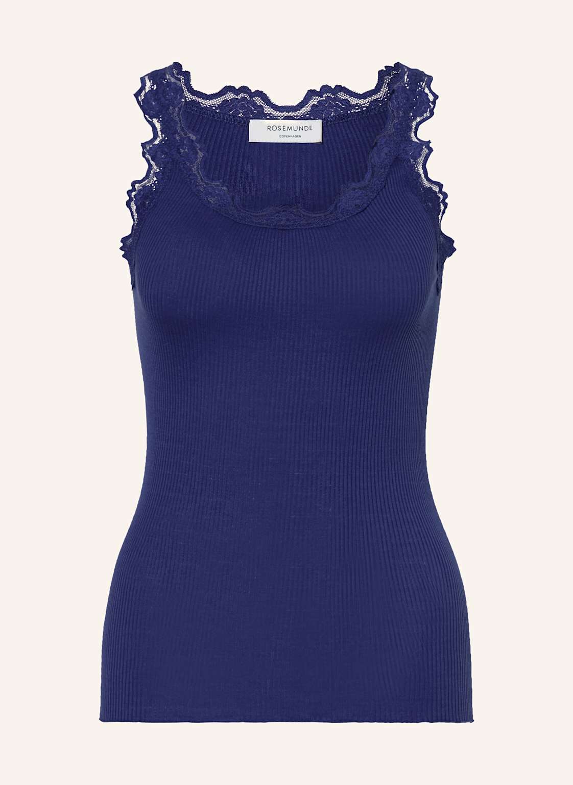 Rosemunde Seidentop Babette Mit Spitze blau Rosemunde Seidentop Babette Mit Spitze blau von Rosemunde