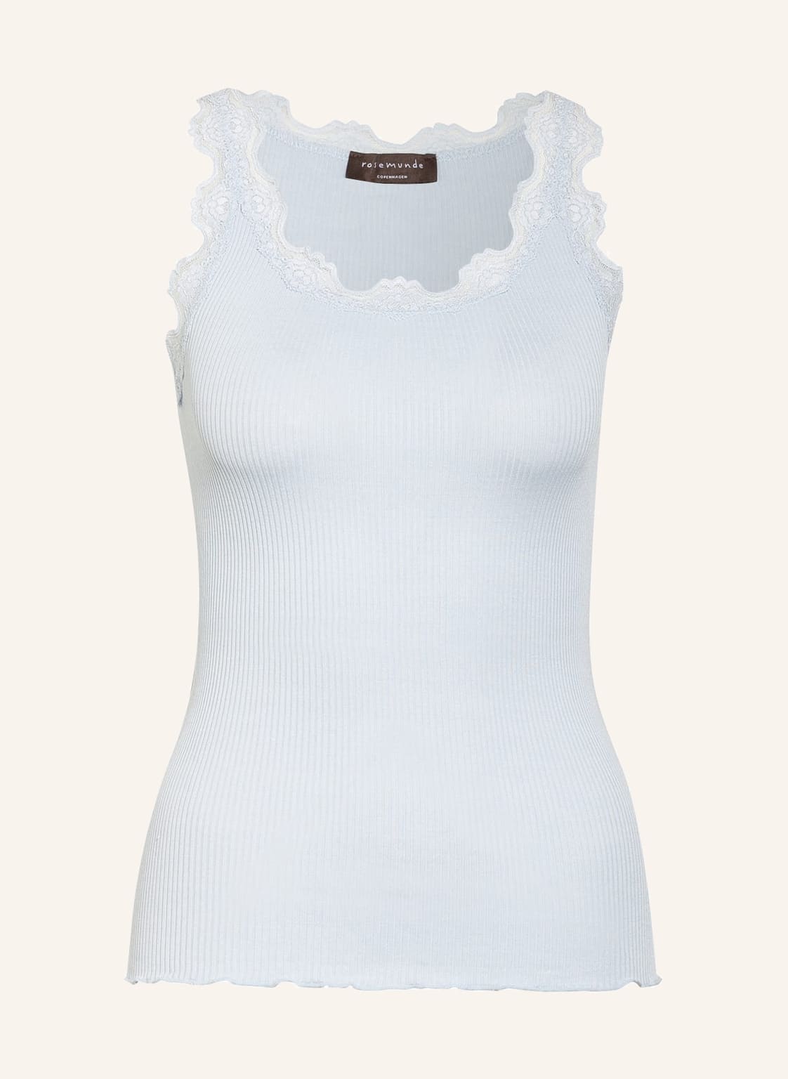 Rosemunde Seidentop Babette Mit Spitze blau Rosemunde Seidentop Babette Mit Spitze blau von Rosemunde
