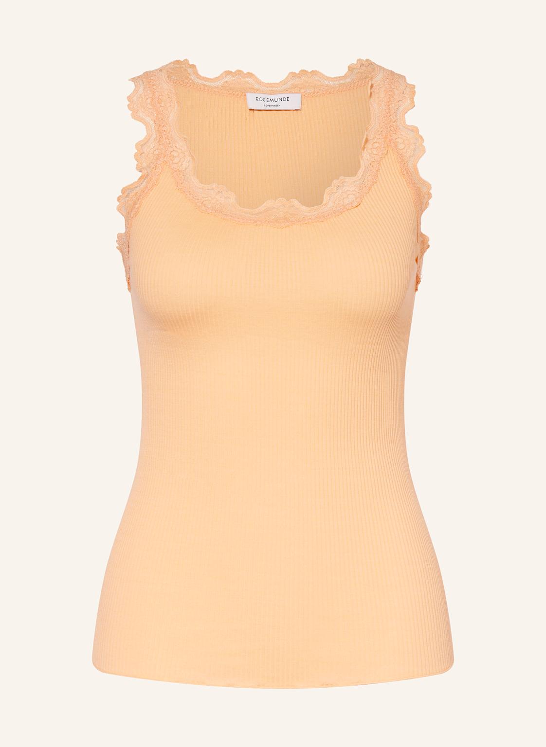 Rosemunde Seidentop Babette Mit Spitze orange Rosemunde Seidentop Babette Mit Spitze orange von Rosemunde