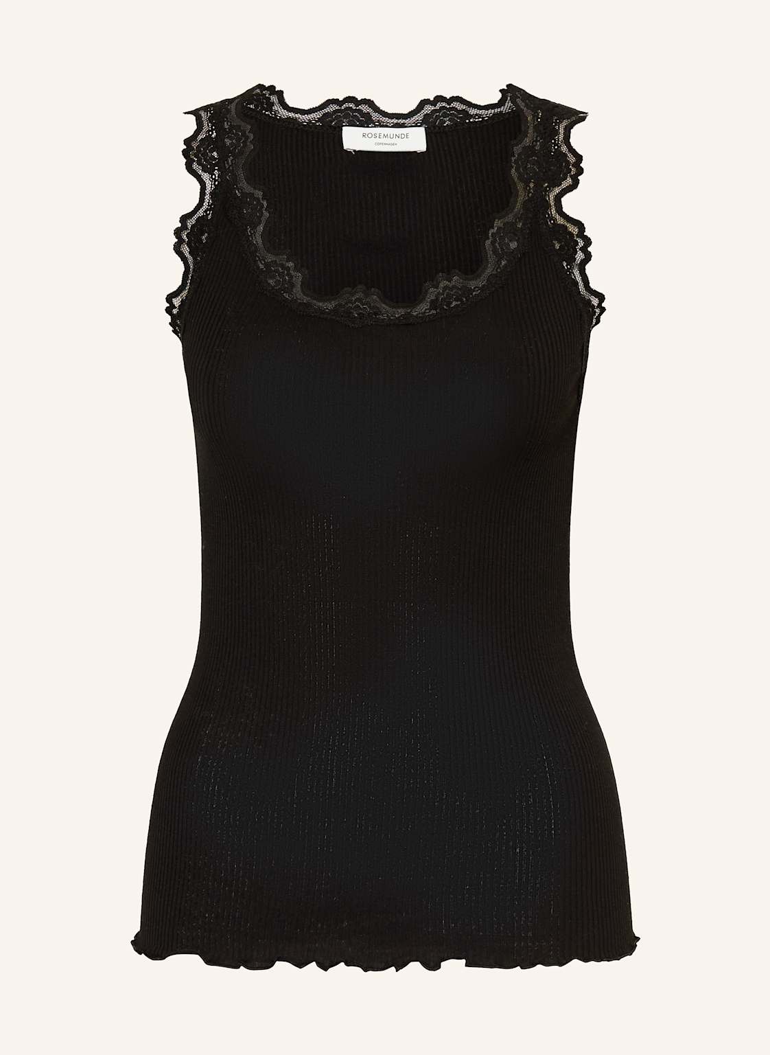 Rosemunde Seidentop Babette Mit Spitze schwarz Rosemunde Seidentop Babette Mit Spitze schwarz von Rosemunde