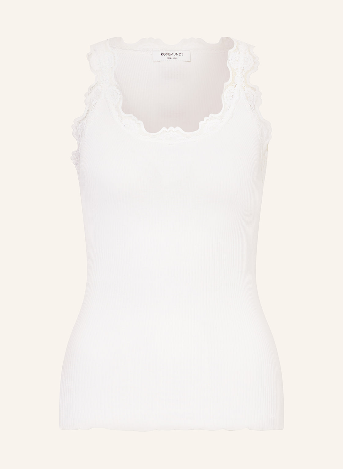 Rosemunde Seidentop Babette Mit Spitze weiss Rosemunde Seidentop Babette Mit Spitze weiss von Rosemunde