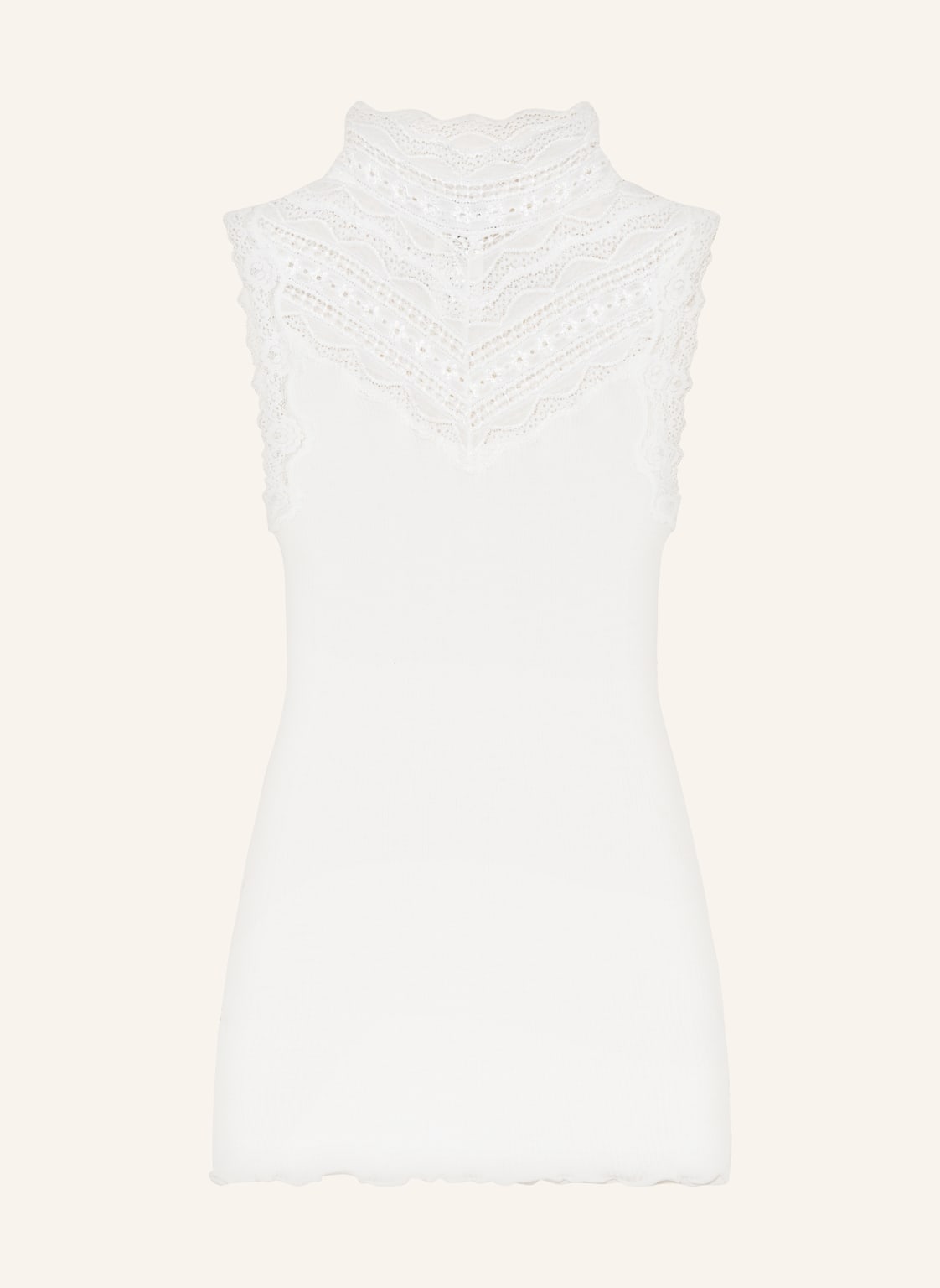 Rosemunde Seidentop Mit Spitze weiss Rosemunde Seidentop Mit Spitze weiss von Rosemunde