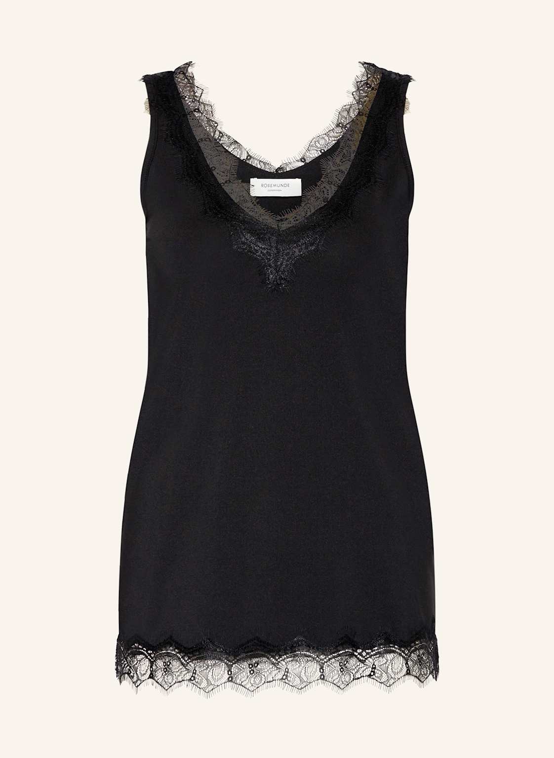 Rosemunde Top Mit Spitzenbesatz schwarz Rosemunde Top Mit Spitzenbesatz schwarz von Rosemunde