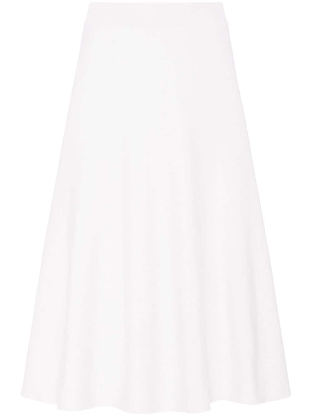 Rosetta Getty A-line midi skirt - White von Rosetta Getty