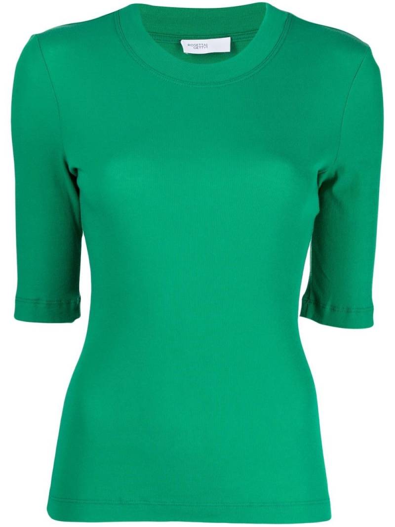 Rosetta Getty cropped half-sleeved T-shirt - Green von Rosetta Getty
