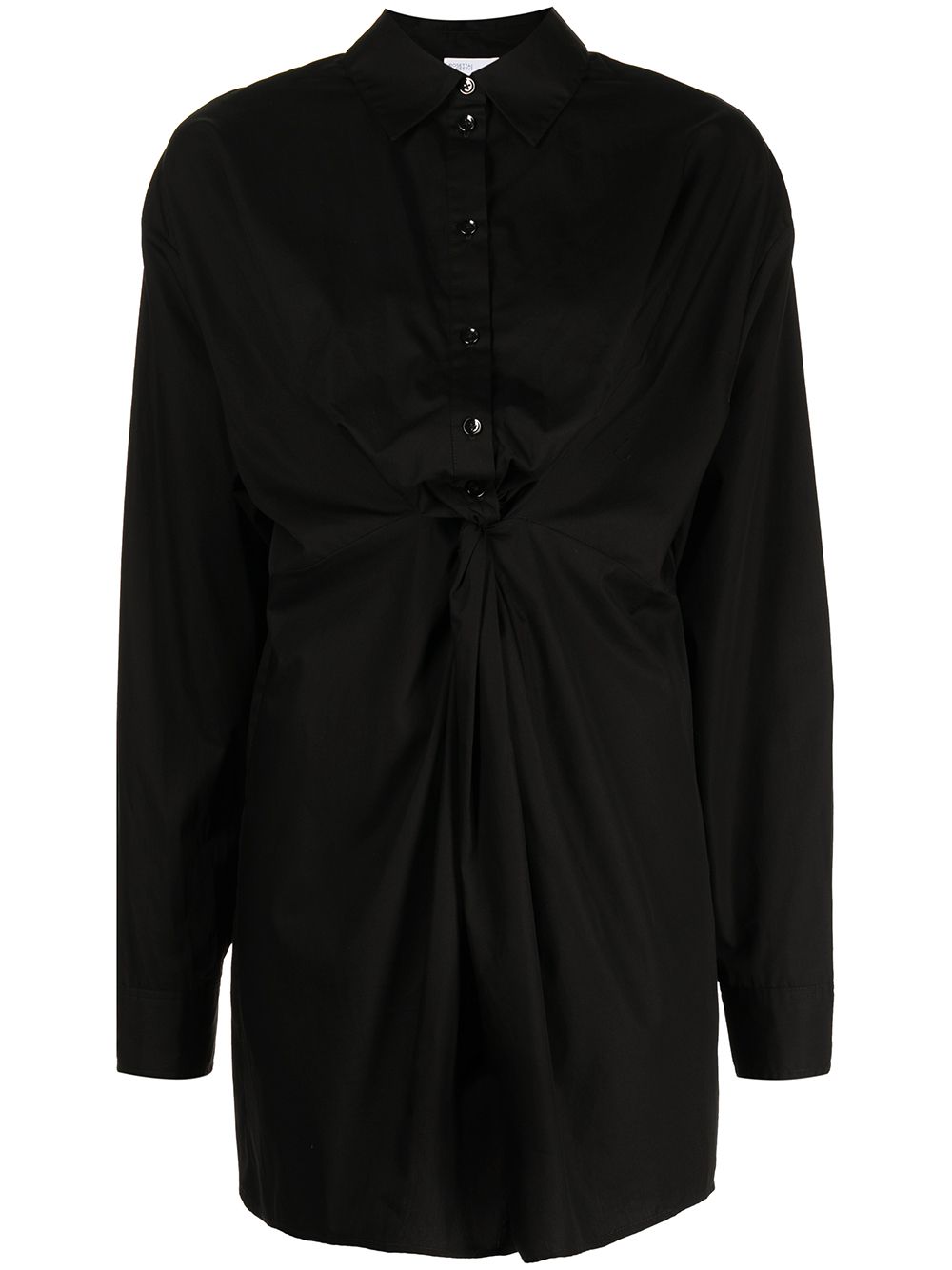 Rosetta Getty gathered long-sleeve shirt - Black von Rosetta Getty