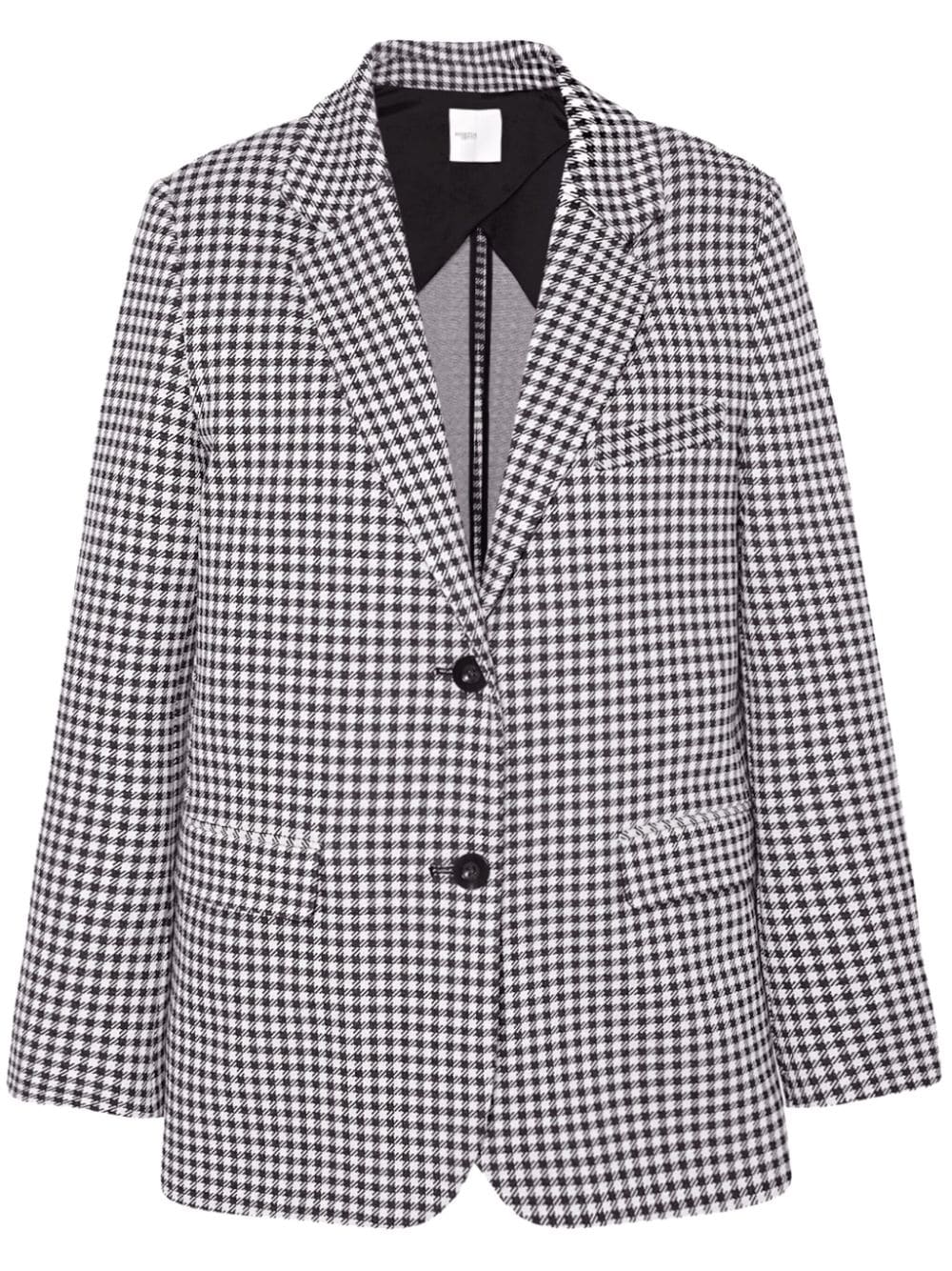 Rosetta Getty gingham-check tailored blazer - Black von Rosetta Getty