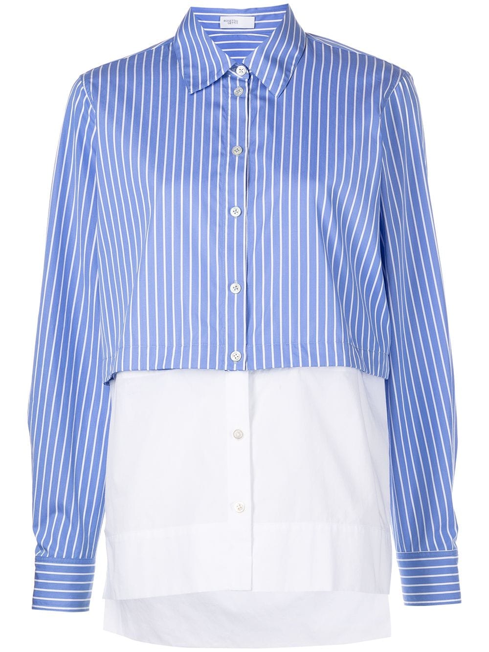 Rosetta Getty layered striped shirt - Blue von Rosetta Getty