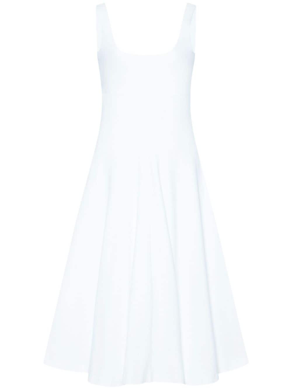 Rosetta Getty scoop-neck flared dress - White von Rosetta Getty