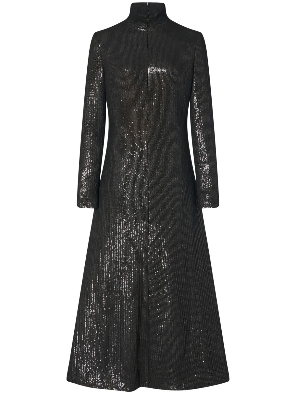Rosetta Getty sequinned roll-neck dress - Black von Rosetta Getty