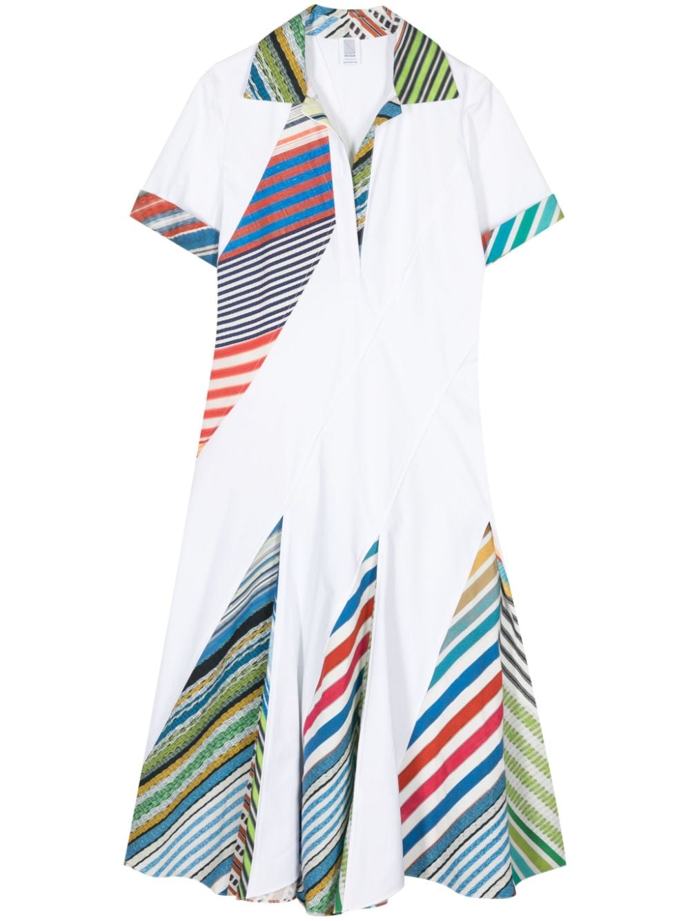 Rosie Assoulin Plot Twist colour-block polo dress - White von Rosie Assoulin