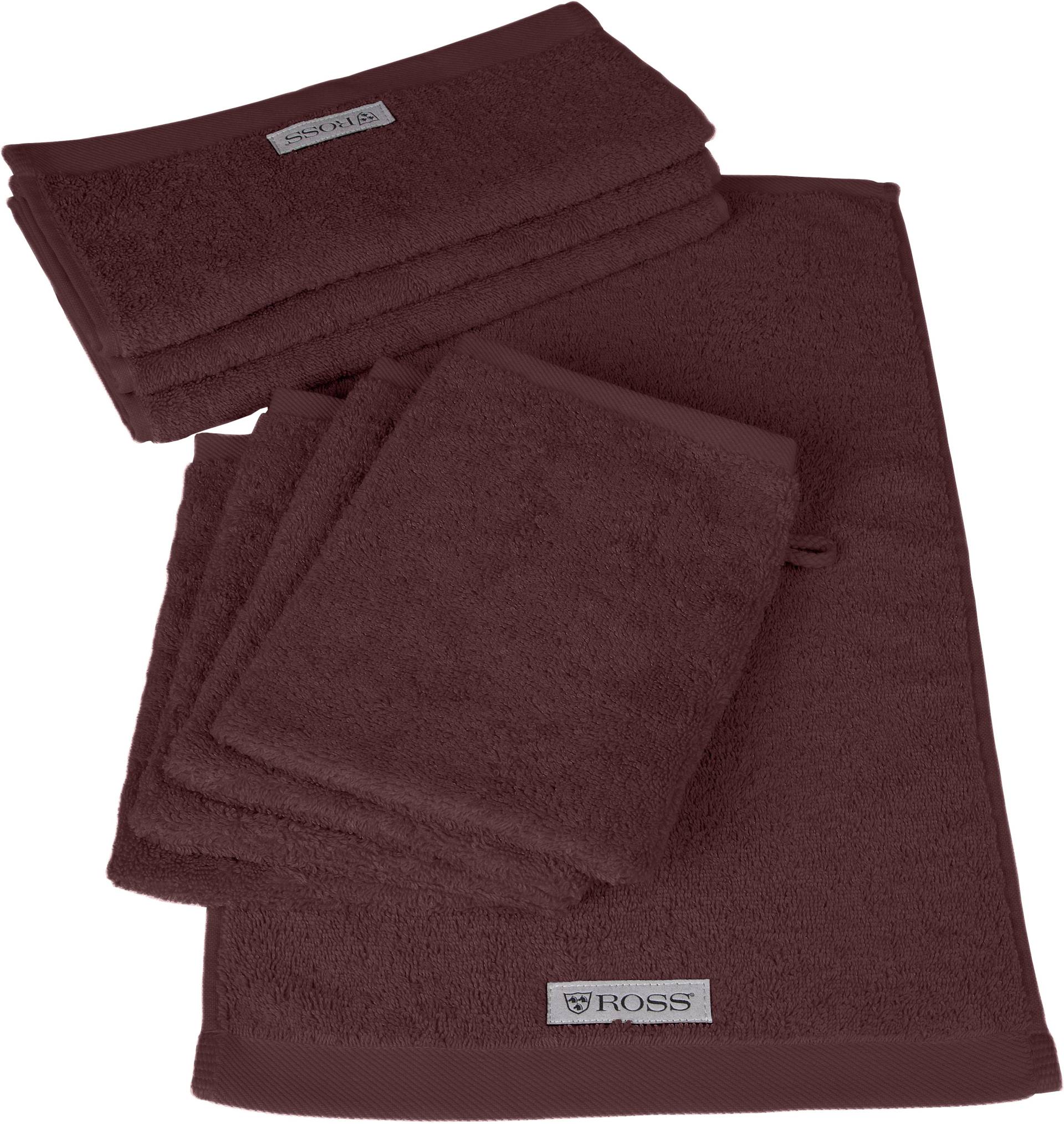 ROSS Handtuch Set »Sinfonie«, (Set, 8 St., 4 Waschhandschuhe (16x21 cm)-4 Gästetücher (30x50 cm) von Ross