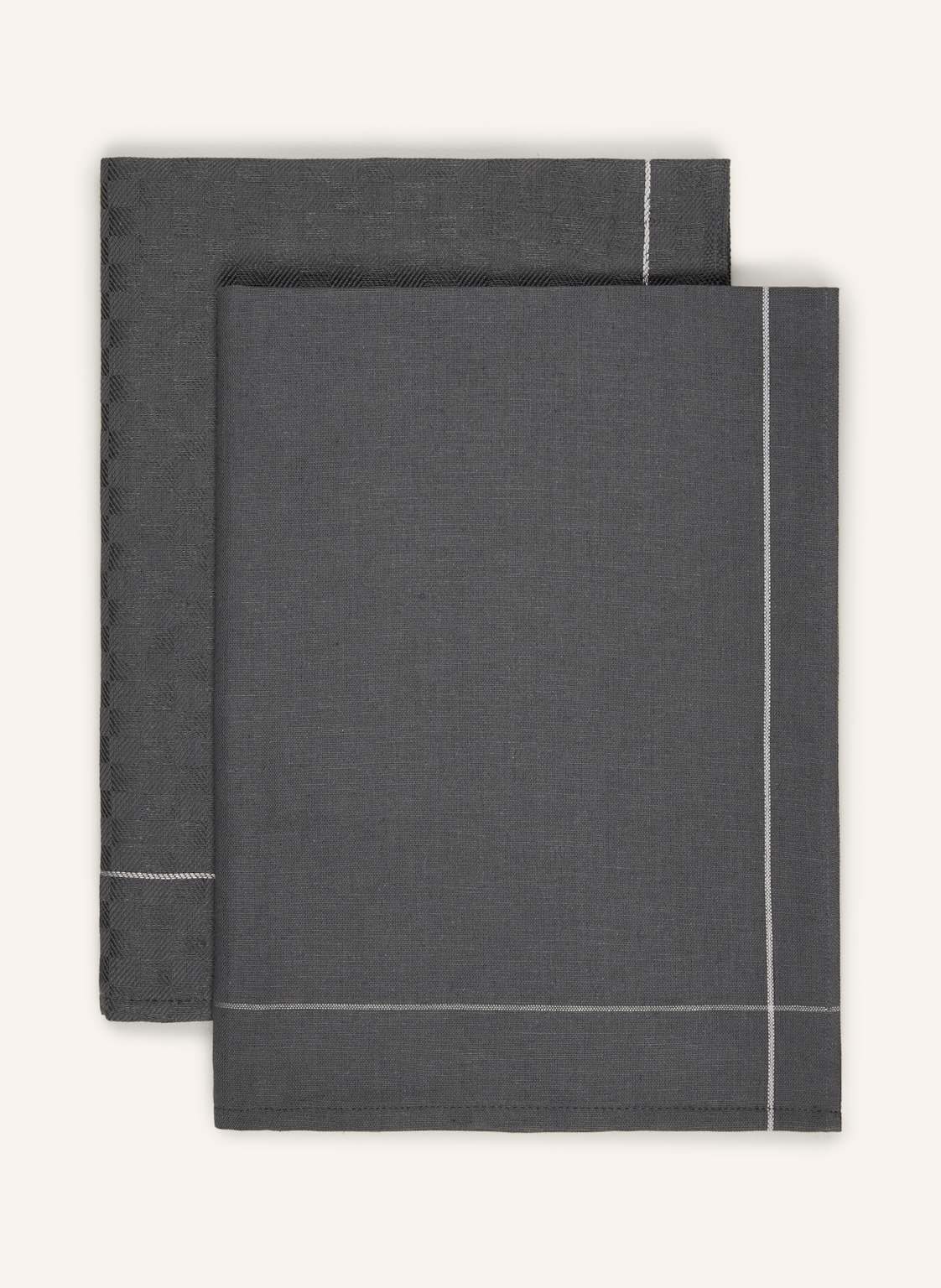 Ross 2er-Set Geschirrtücher Mit Leinen grau Ross 2er-Set Geschirrtücher Mit Leinen grau von Ross