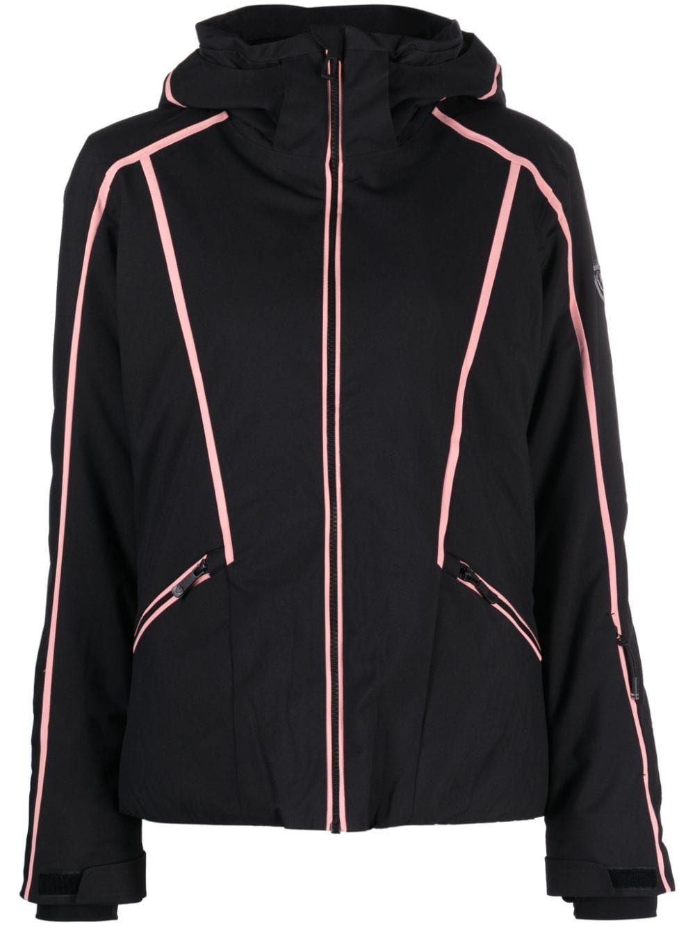 Rossignol Flat hooded ski jacket - Black von Rossignol