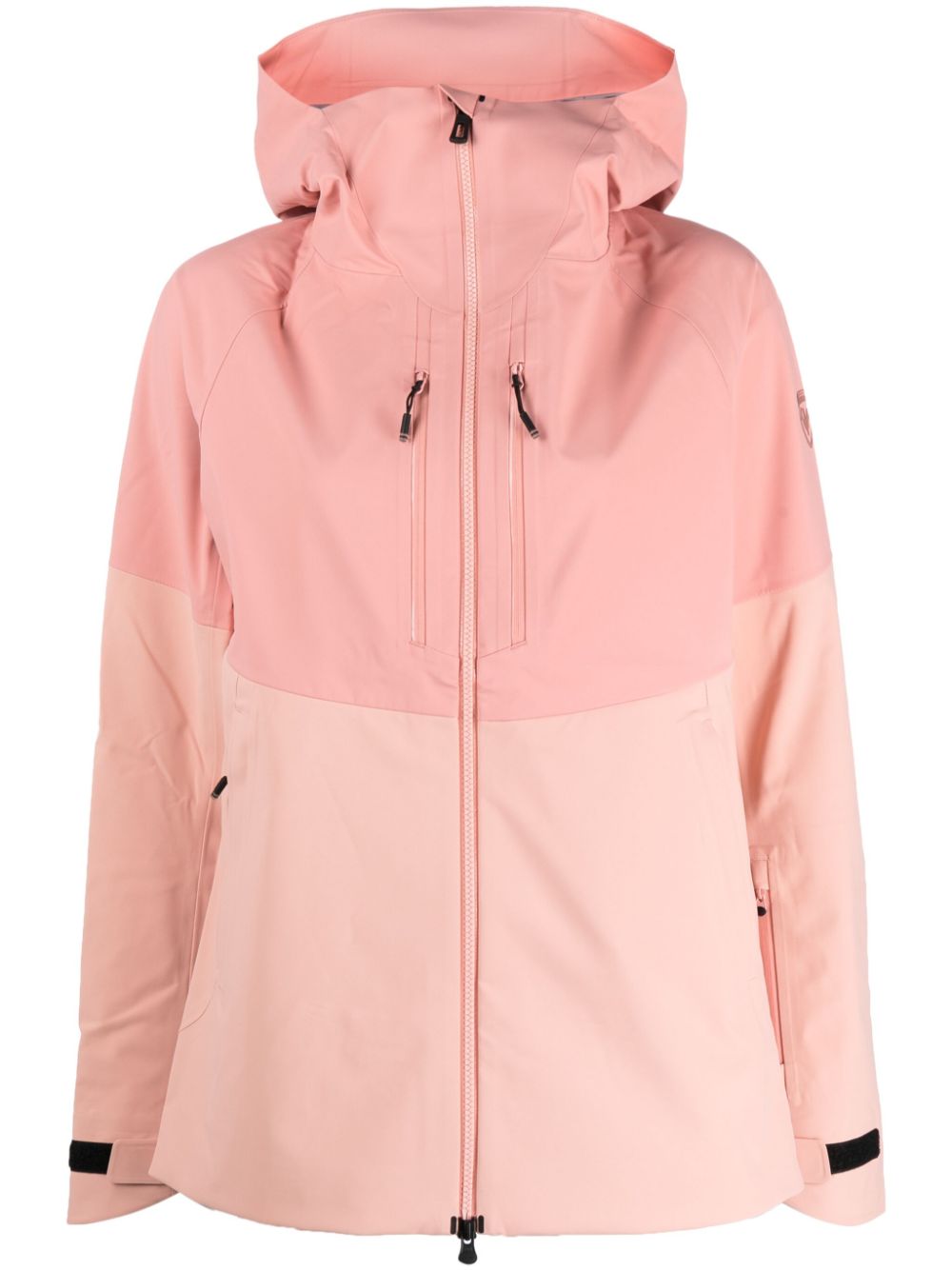 Rossignol Rallybird two-tone hooded ski jacket - Pink von Rossignol