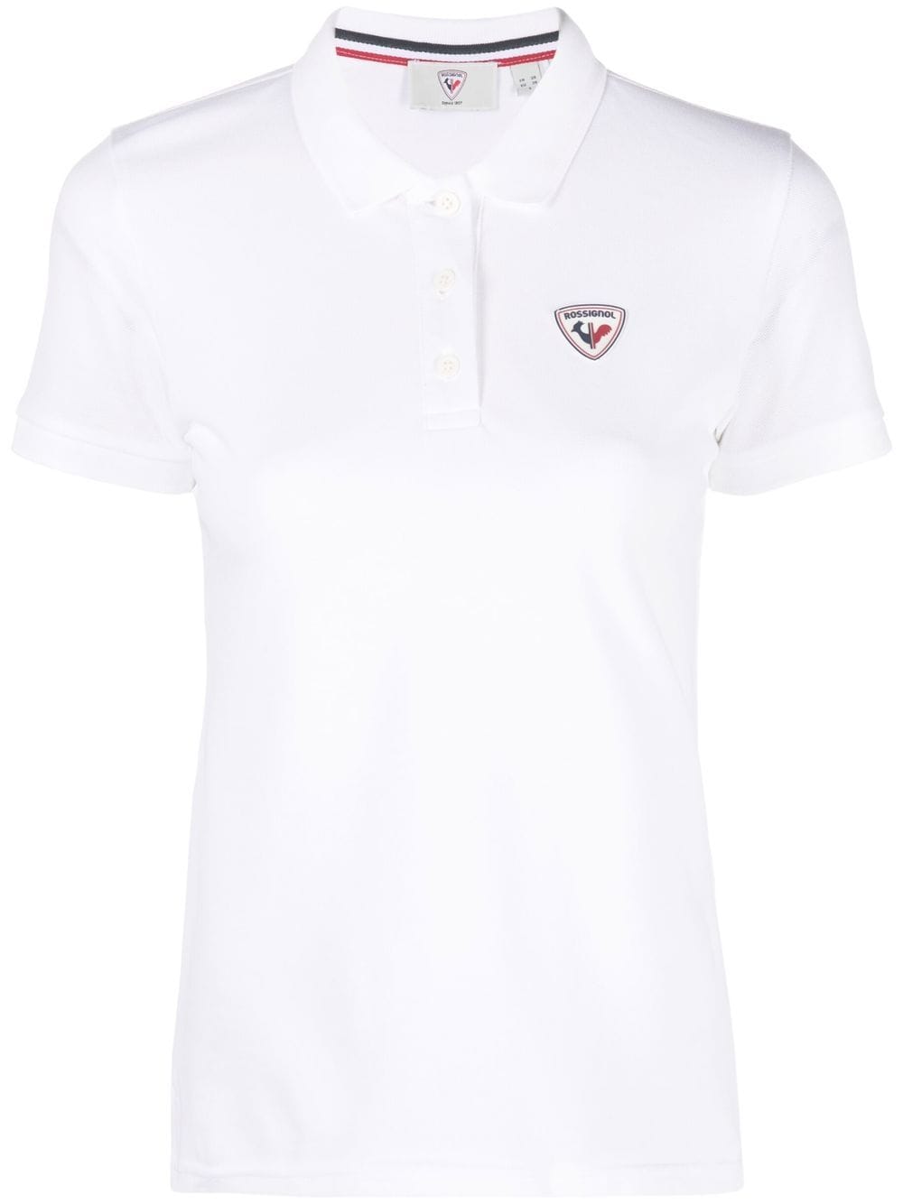 Rossignol logo-crest cotton polo-shirt - White von Rossignol