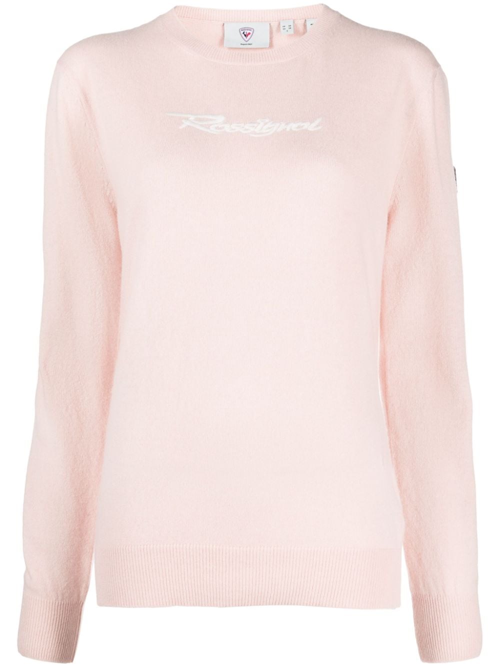 Rossignol logo-embroidered crew-neck jumper - Pink von Rossignol