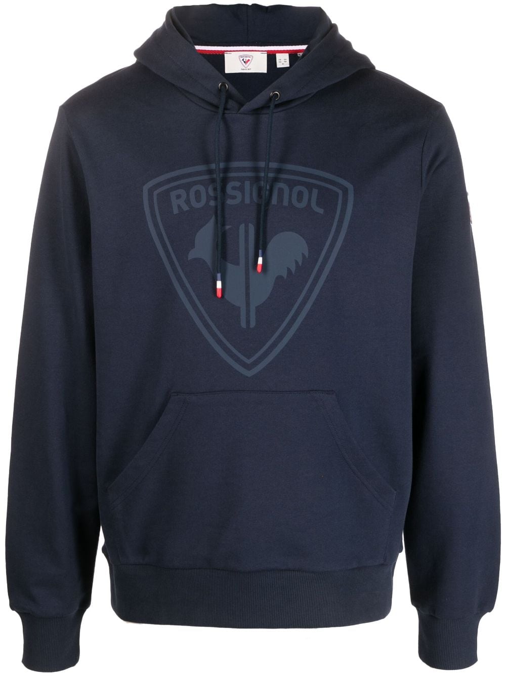 Rossignol logo-print cotton hoodie - Blue von Rossignol