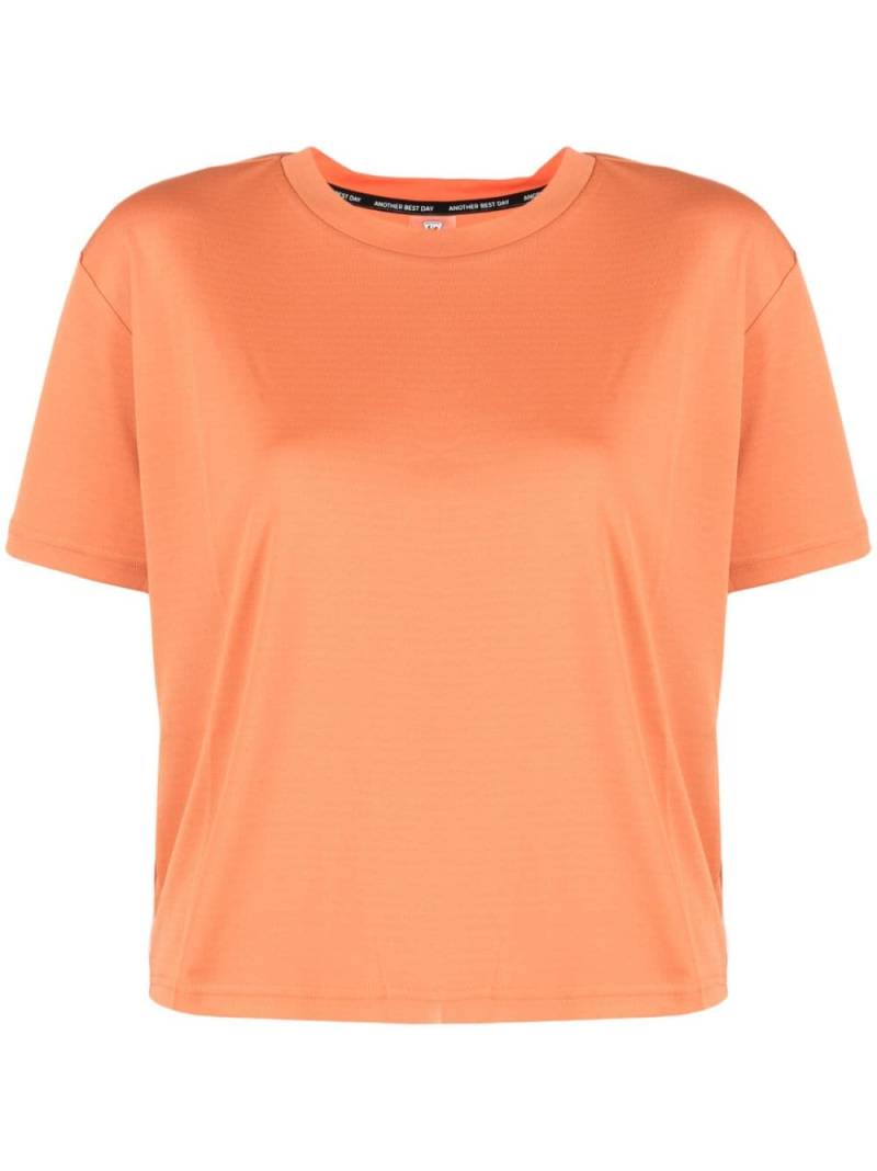 Rossignol logo-print cropped performance T-shirt - Orange von Rossignol