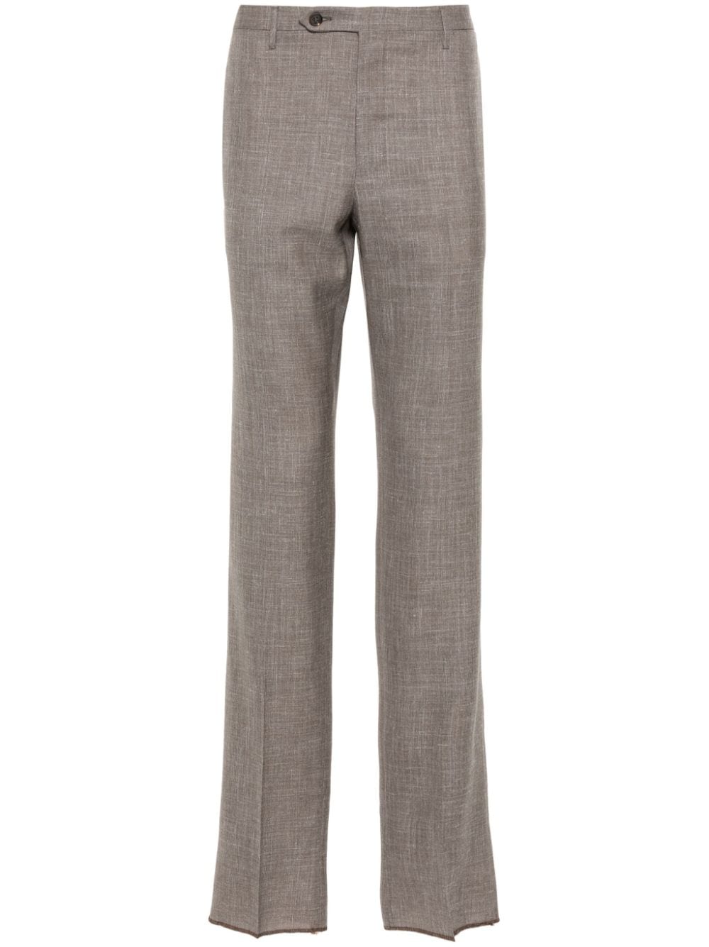 Rota slub-texture trousers - Brown von Rota