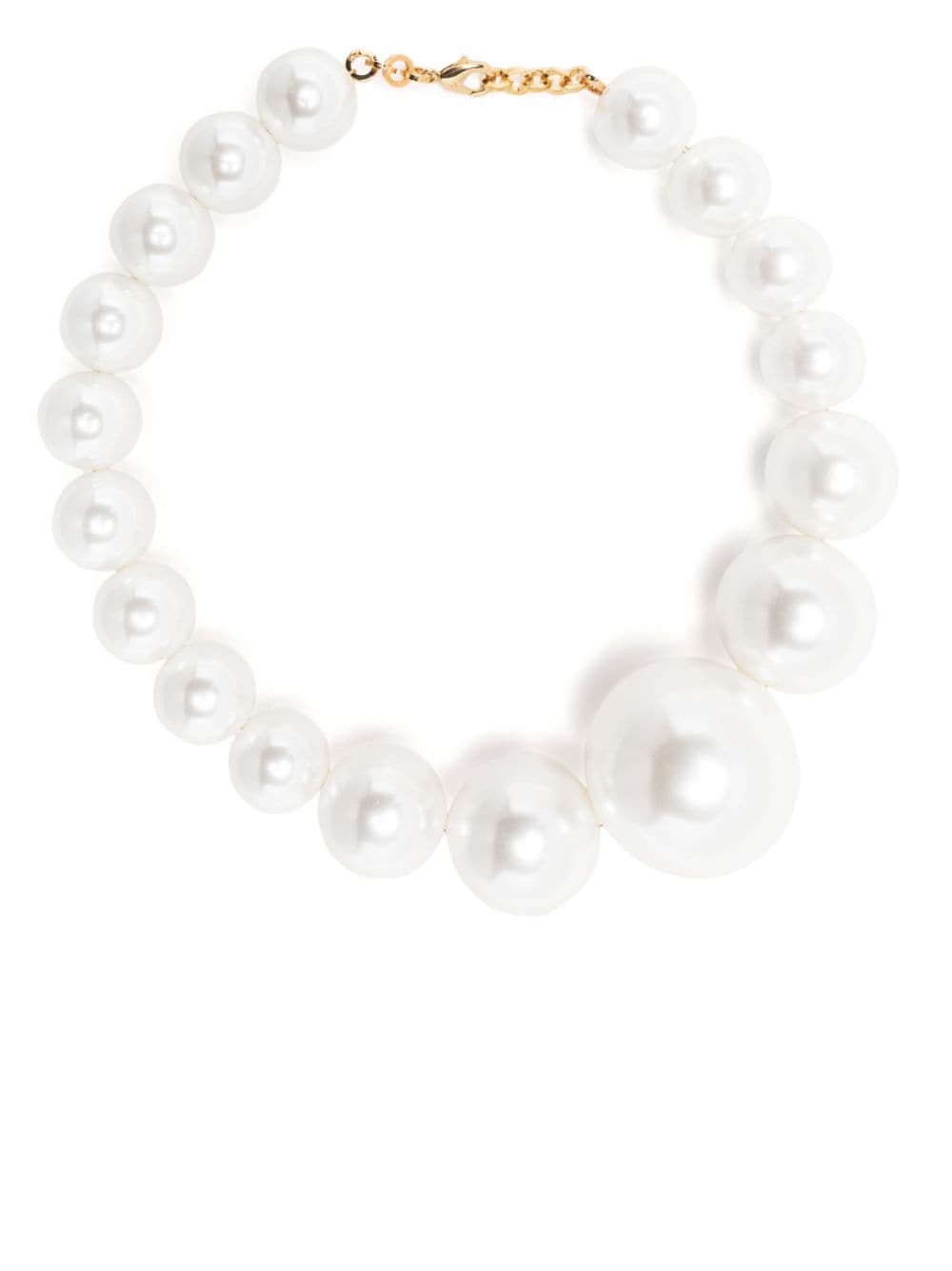 Rowen Rose faux pearl necklace - White von Rowen Rose