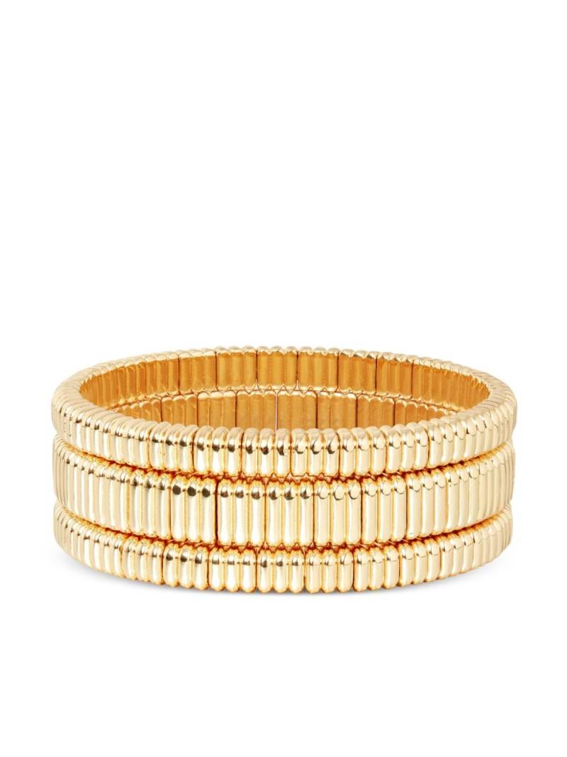 Roxanne Assoulin Luxe maxi bracelet (set of three) - Gold von Roxanne Assoulin