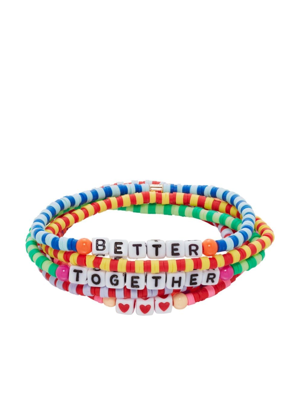 Roxanne Assoulin Technicolor Camp beaded bracelets (set of four) - Pink von Roxanne Assoulin